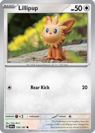 Lillipup 170/197  SV03 Obsidian Flames - Common