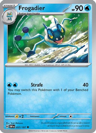 Frogadier 057/197  SV03 Obsidian Flames - Uncommon