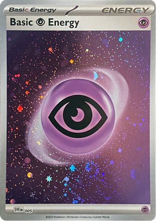 Basic Psychic Energy (Cosmos Holo) 005  - Holofoil SV01 Scarlet & Violet Base Set - Common