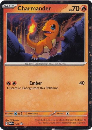 Charmander 047  - Holofoil SV Scarlet & Violet Promo Cards - Promo