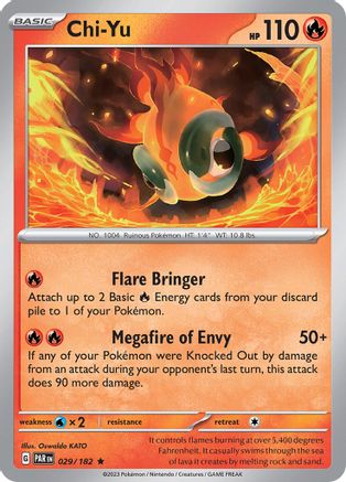 Chi-Yu 029/182  - Reverse Holofoil SV04 Paradox Rift - Rare