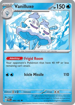 Vanilluxe 045/182  SV04 Paradox Rift - Uncommon