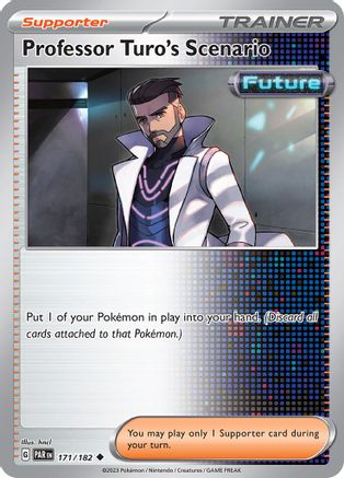 Professor Turo's Scenario 171/182  - Reverse Holofoil SV04 Paradox Rift - Uncommon
