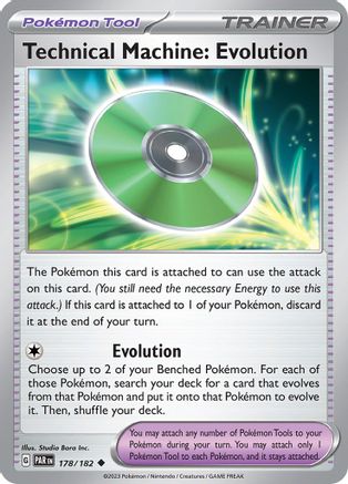 Technical Machine: Evolution 178/182  - Reverse Holofoil SV04 Paradox Rift - Uncommon
