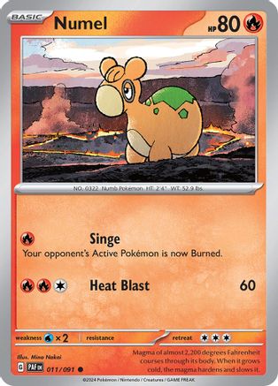 Numel 011/091  SV Paldean Fates - Common