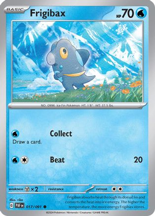 Frigibax 017/091  - Reverse Holofoil SV Paldean Fates - Common