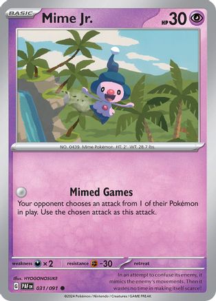 Mime Jr. 031/091  SV Paldean Fates - Common