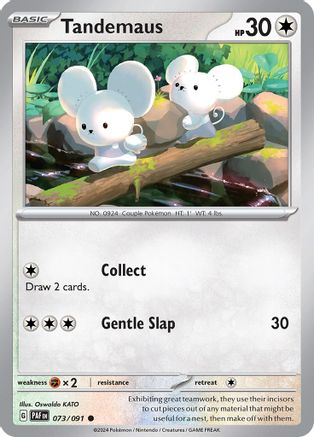 Tandemaus 073/091  - Reverse Holofoil SV Paldean Fates - Common