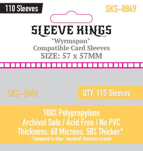 Sleeves - 57x57mm - Sleeve Kings - 110/pk (Wyrmspan)