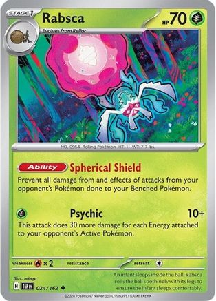 Rabsca 024/162  - Reverse Holofoil SV05 Temporal Forces - Uncommon