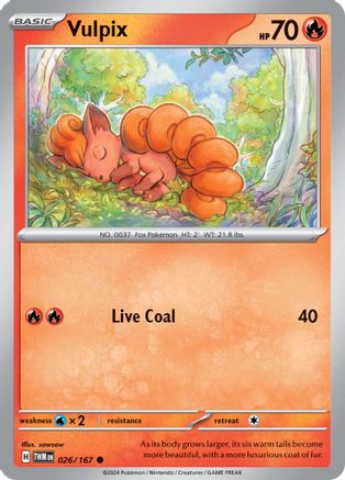 Vulpix 026/167  SV06 Twilight Masquerade - Common