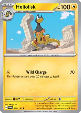 Heliolisk 071/167  SV06 Twilight Masquerade - Common