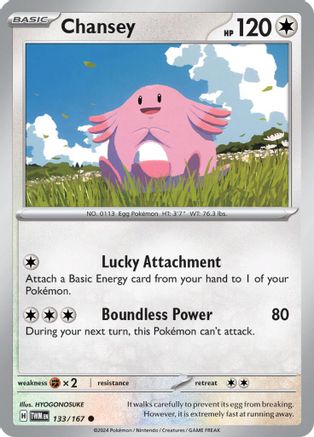 Chansey 133/167  SV06 Twilight Masquerade - Common