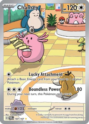 Chansey 187/167  - Holofoil SV06 Twilight Masquerade - Illustration Rare