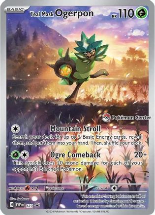 Teal Mask Ogerpon 123  - Holofoil SV Scarlet & Violet Promo Cards - Promo