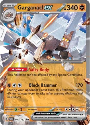 Garganacl ex 089/142  - Holofoil SV07 Stellar Crown - Double Rare