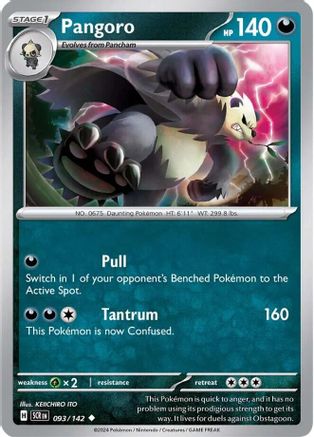 Pangoro 093/142  SV07 Stellar Crown - Uncommon