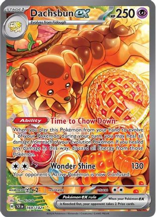 Dachsbun ex 169/142  - Holofoil SV07 Stellar Crown - Special Illustration Rare