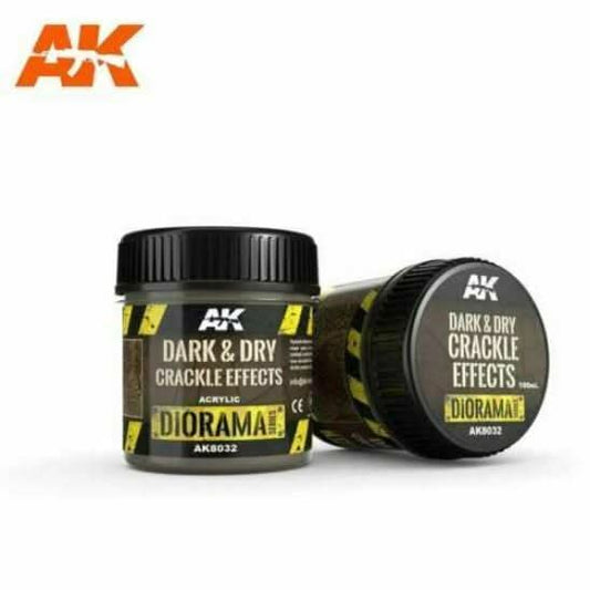 AK Interactive | Dark & Dry Crackle Effects 100ml