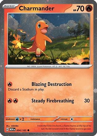 Charmander 004/165  - Holofoil SV Scarlet & Violet Promo Cards - Promo