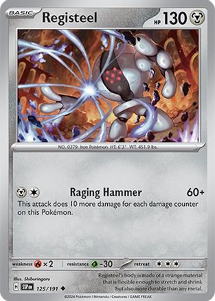Registeel 125/191  SV08 Surging Sparks - Uncommon