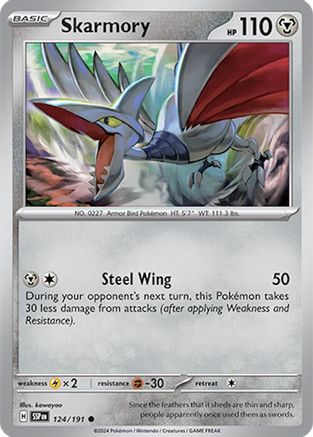 Skarmory 124/191  SV08 Surging Sparks - Common
