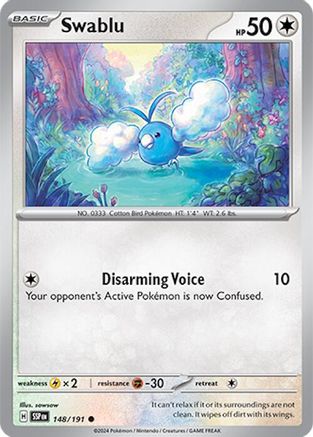 Swablu 148/191  SV08 Surging Sparks - Common