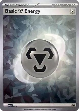 Basic Metal Energy (Cracked Ice Holo) 016  - Holofoil SV07 Stellar Crown - Common