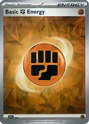 Basic Fighting Energy (Cracked Ice Holo) 014  - Holofoil SV07 Stellar Crown - Common