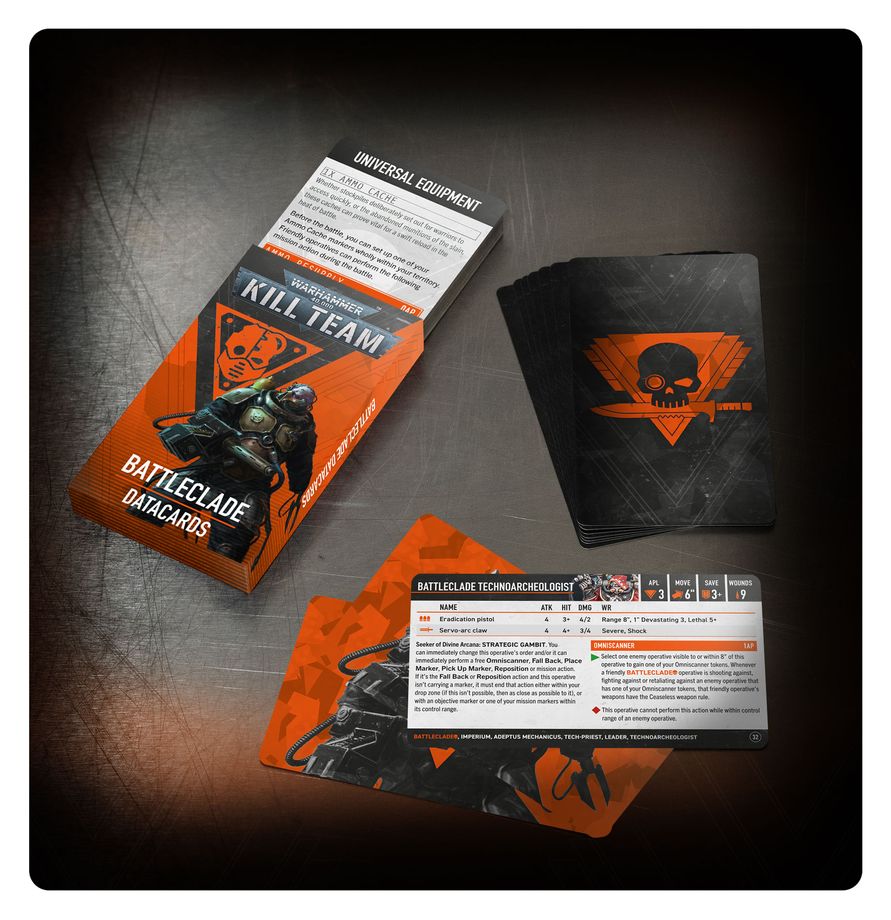 ADEPTUS MECHANICUS - Kill Team - BattleClade Datacards