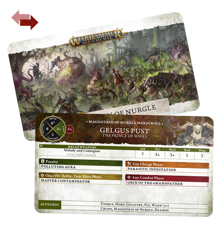 Maggotkin of Nurgle: Warscroll Cards [Pre-Order]
