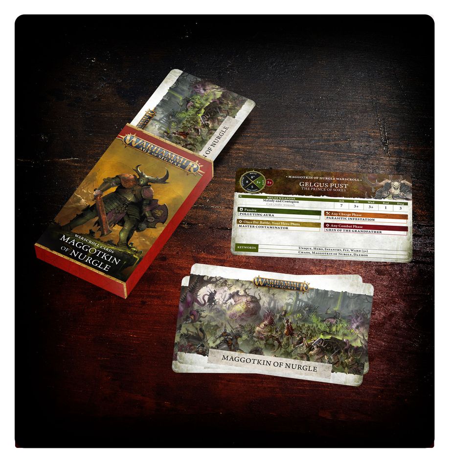 Maggotkin of Nurgle: Warscroll Cards [Pre-Order]
