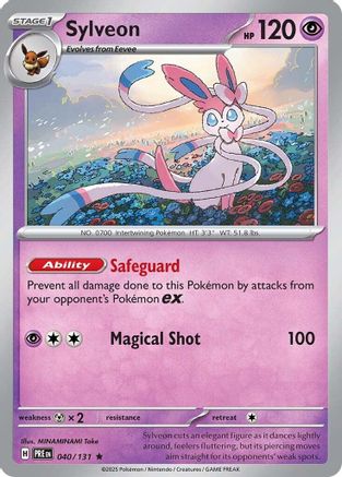 Sylveon 040/131  - Reverse Holofoil SV Prismatic Evolutions - Rare