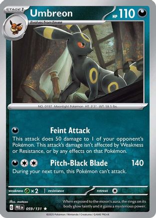 Umbreon 059/131  - Holofoil SV Prismatic Evolutions - Rare