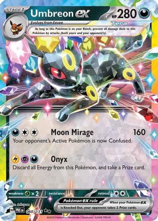 Umbreon ex 060/131  - Holofoil SV Prismatic Evolutions - Double Rare