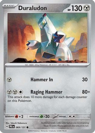 Duraludon 069/131  - Reverse Holofoil SV Prismatic Evolutions - Common