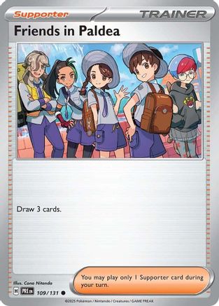 Friends in Paldea 109/131  - Reverse Holofoil SV Prismatic Evolutions - Common