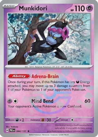 Munkidori (Poke Ball Pattern) 044/131  - Holofoil SV Prismatic Evolutions - Rare