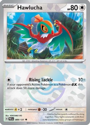 Hawlucha (Poke Ball Pattern) 089/131  - Holofoil SV Prismatic Evolutions - Uncommon