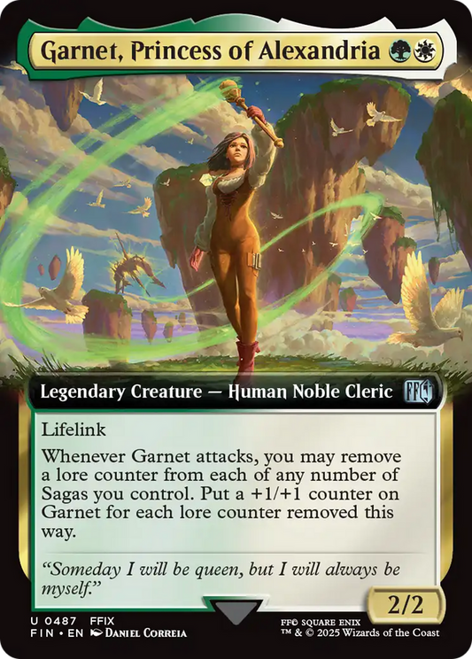 Garnet, Princess of Alexandria (Extended Art) (FIN-487) - FINAL FANTASY Foil