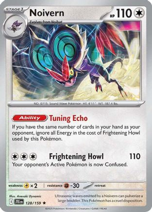 Noivern 128/159  - Reverse Holofoil SV09 Journey Together - Rare