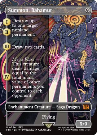 Summon: Bahamut (Borderless) (FIN-356) - FINAL FANTASY Foil