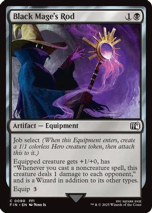 Black Mage's Rod (FIN-090) - FINAL FANTASY Foil