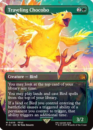 Traveling Chocobo (Borderless) (FIN-406) - FINAL FANTASY
