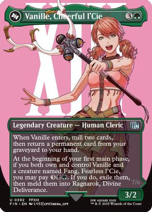 Vanille, Cheerful l'Cie (Borderless) (FIN-392) - FINAL FANTASY Foil