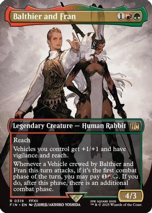 Balthier and Fran (Borderless) (0319) (FIN-319) - FINAL FANTASY