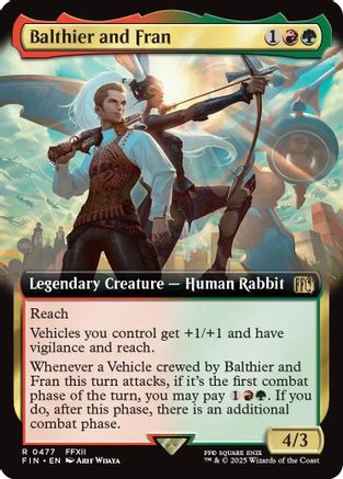 Balthier and Fran (Extended Art) (FIN-477) - FINAL FANTASY Foil