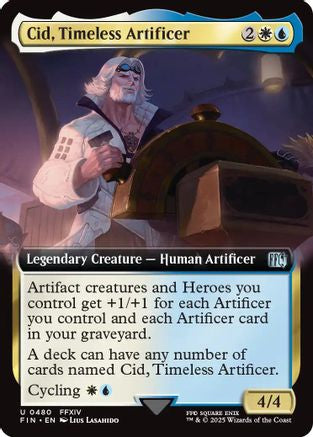 Cid, Timeless Artificer (Extended Art) (FIN-480) - FINAL FANTASY Foil