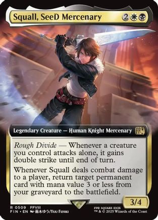 Squall, SeeD Mercenary (Extended Art) (FIN-509) - FINAL FANTASY Foil