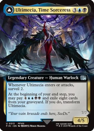 Ultimecia, Time Sorceress (Extended Art) (FIN-513) - FINAL FANTASY Foil